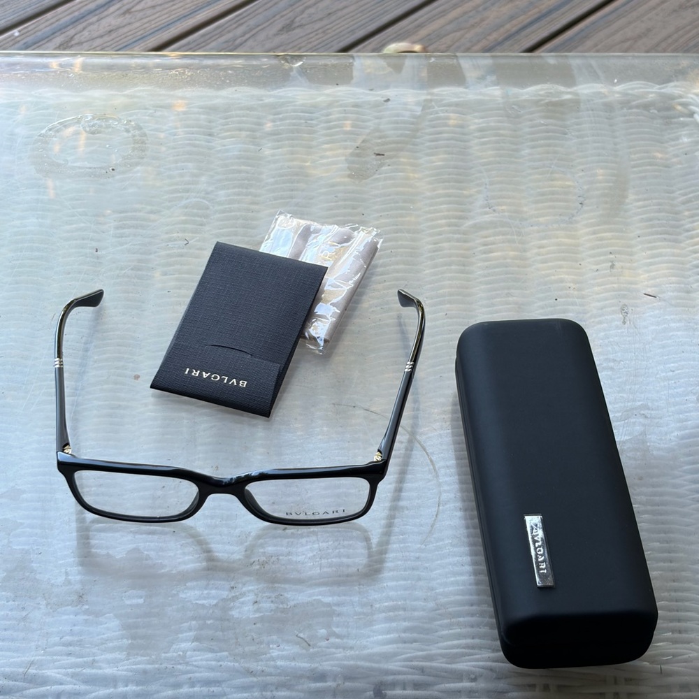 Bulgari Black Eyewear with Accessories